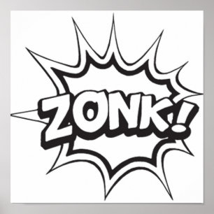 Poster Légende de la bande dessinée ZONK