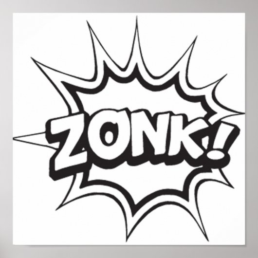 Poster Légende de la bande dessinée ZONK (Devant)