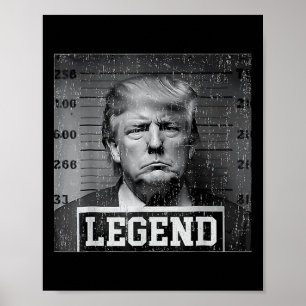 Poster Légende de la photo de Trump Républicain Trump T