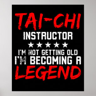 Poster Légende de l'instructeur Tai Chi