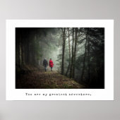 Poster Légende de photo et de machine à écrire minimalist (Devant)