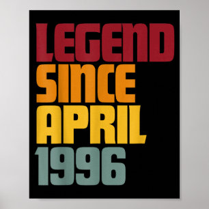 Poster Légende depuis avril 1996 30e anniversaire - vinta