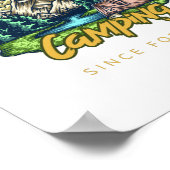 Poster Légende du camping depuis toujours (Coin)