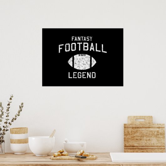 Poster Légende du football Imaginaire (Cuisine)
