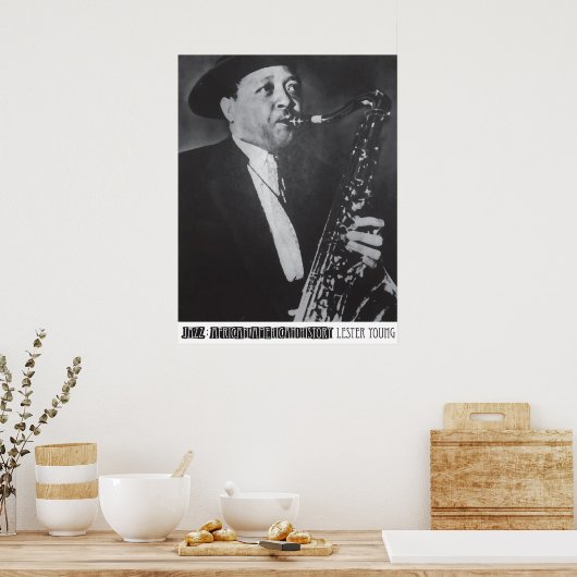 Poster Légende du jazz (Cuisine)