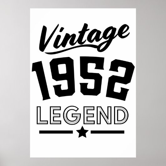 Poster Légende vintage de 1952 (Devant)