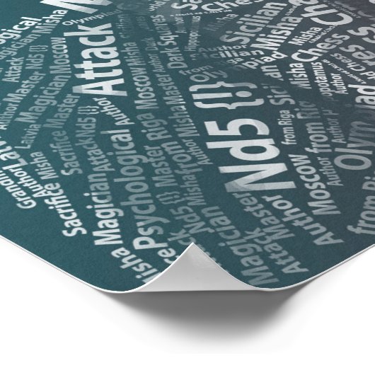 Poster Légendes des échecs : Mikhail Tal (Coin)