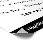 Poster "Legends" op het Tap-dansscherm (Hoek)