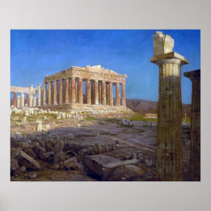 Poster L'église 1871 de Frederic de parthenon éditée