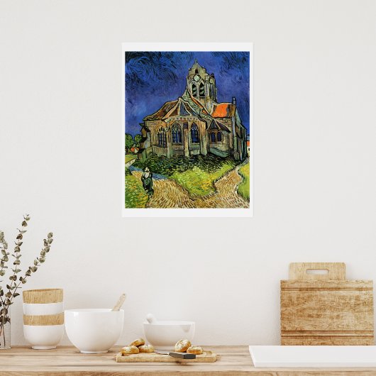 Poster L'église d'Auvers, (Cuisine)