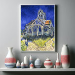 Poster L'église d'Auvers, par Vincent Van Gogh<br><div class="desc">L'église d'Auvers est une peinture à l'huile créée par Vincent van Gogh en juin 1890, qui est aujourd'hui accrochée au musée d'Orsay à Paris. L'église d'Auvers rappelle des scènes des paysages du nord de son enfance et de sa jeunesse. L'Eglise expressive et somptueuse semble revêtue de violet contre un ciel...</div>