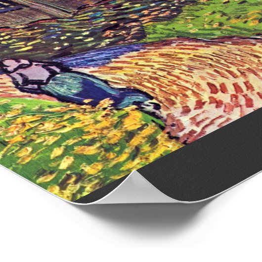 Poster L'Église D'Auvers-Sur-Oise, Par Vincent Van (Coin)