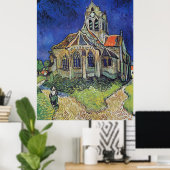 Poster L'église de Van Gogh à Auvers (Bureau à domicile)