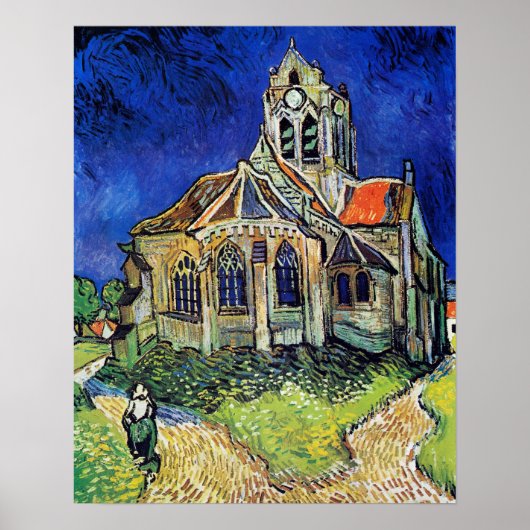 Poster L'église de Vincent van Gogh à Auvers (Devant)
