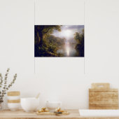 Poster L'église Frederic Edwin La rivière de la Lumière (Cuisine)