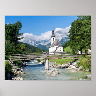 Poster L'église paroissiale de Ramsau