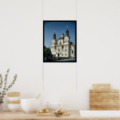 Poster L'église Saint-Nicolas, construite 1703-61 (Cuisine)