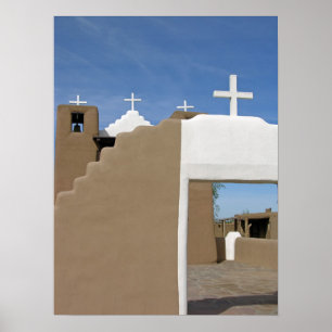 Poster L'église Taos Pueblo