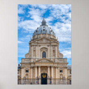 Poster L'église Val-de-Grace et l'hôpital militaire à Par