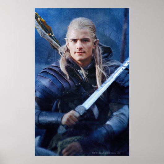 Poster LEGOLAS GREENLEAF™ en bleu (Devant)