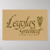 Poster LEGOLAS GREENLEAF™ Nom (Devant)