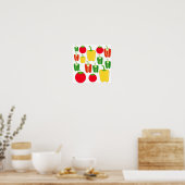 Poster Légumes colorés. (Cuisine)