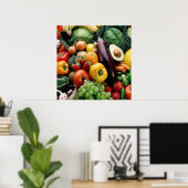 POSTER LÉGUMES DE FRUITS (Bureau à domicile)
