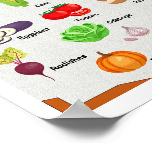 Poster Légumes frais (Coin)