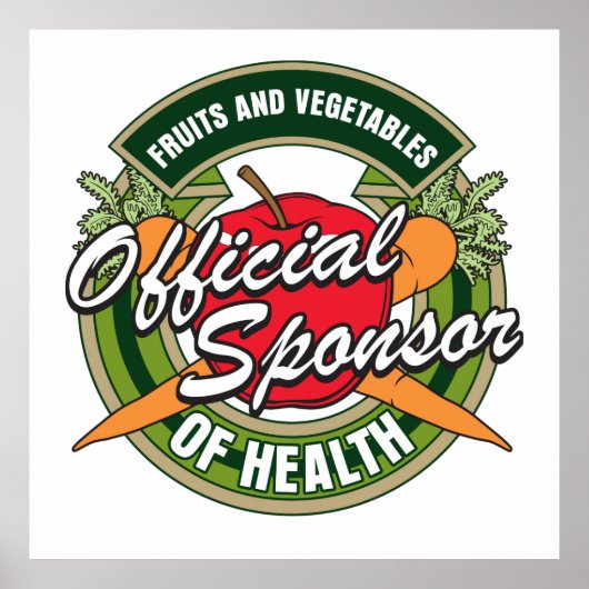 Poster Légumes Parrain de la santé (Devant)