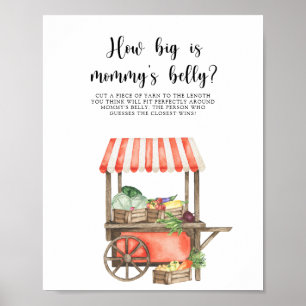 Poster Légumes - Quelle est la taille du ventre de maman