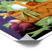 Poster Légumes sélectionnés par la Maison Blanche (Coin)