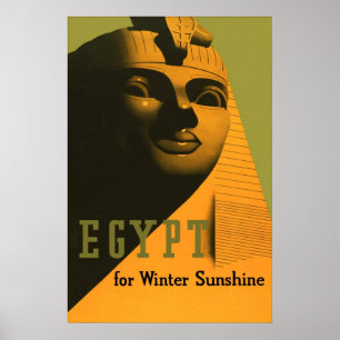 Poster L'Egypte pour l'affiche de Vintage voyage de