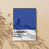 Poster Leicester Fox Blue - Pleine Largeur