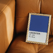 Poster Leicester Fox Blue - Pleine Largeur