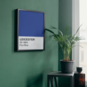 Poster Leicester Fox Blue - Pleine Largeur