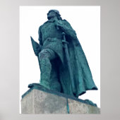 Poster Leif Erikson Reykjavík Statue (Devant)