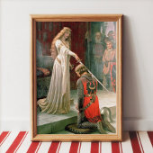 Poster Leighton Accolade Knighart Pré Raphaelite