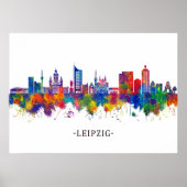 Poster Leipzig Germany Skyline (Devant)
