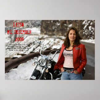 Poster Leisa, Mme décembre 2008