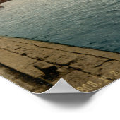 Poster L'Elbe, Hambourg, Allemagne (Coin)