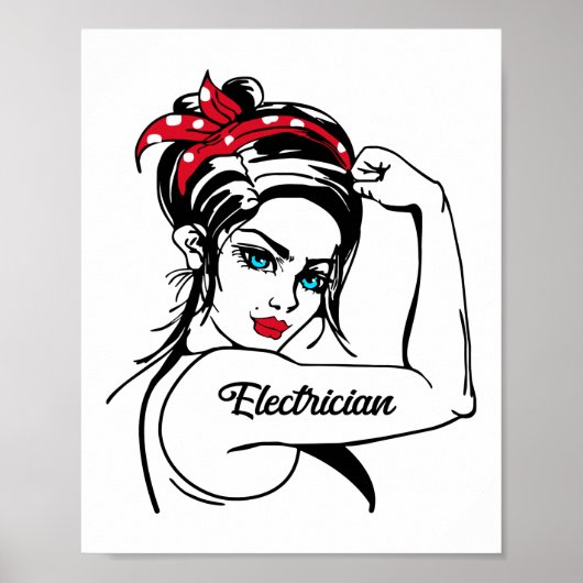 Poster L'Électricien Rosie La Poignée Du Riveter (Devant)