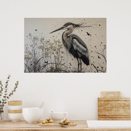 Poster L'élégance de Heron (Cuisine)