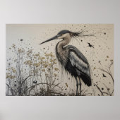 Poster L'élégance de Heron (Devant)