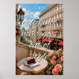 Poster L'élégance ne se démode jamais Balcon de Vienne