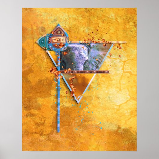 Poster L'éléphant africain "LA TRIBU PUISSANTE" (Devant)