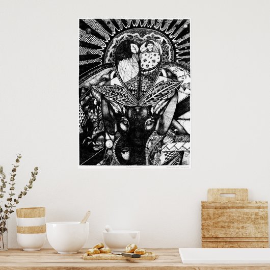 Poster L'éléphant dans la chambre (Cuisine)