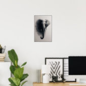 Poster L'éléphant dans l'Abstrait de la ist (Bureau à domicile)