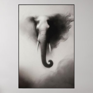 Poster L'éléphant dans l'Abstrait de la ist