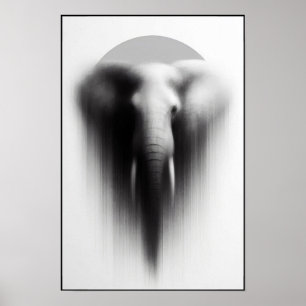 Poster L'éléphant dans l'Abstrait de la ist
