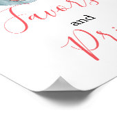 Poster L'éléphant de fille rose vif favorise le signe des (Coin)